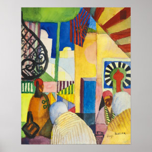 Affiche Dans le bazar Auguste Macke