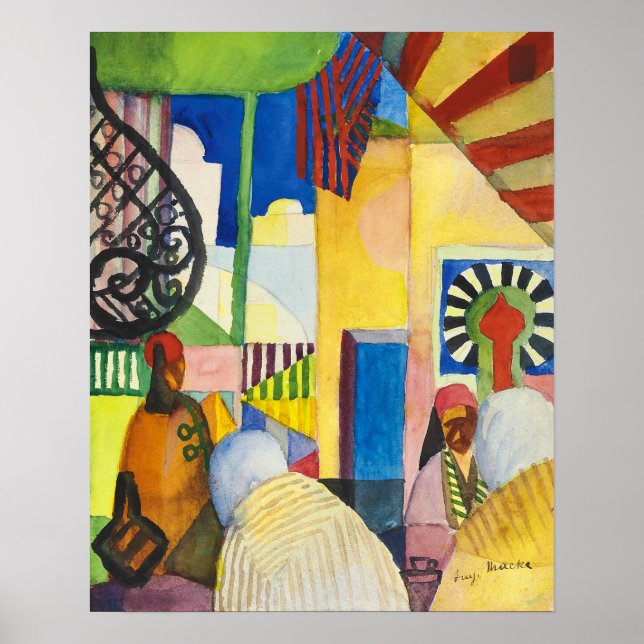 Affiche Dans le bazar | Auguste Macke | (Devant)