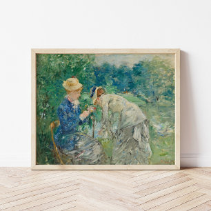 Affiche Dans le bois de Boulogne   Berthe Morisot