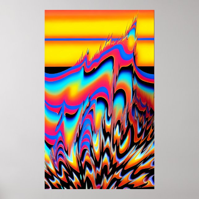 Affiche Dans le flash préemballé des formes synthétiques - (Devant)