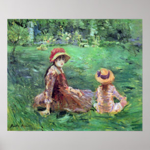 Affiche Dans le jardin de Maurecourt par Berthe Morisot
