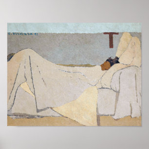 Affiche Dans le lit Edouard Vuillard