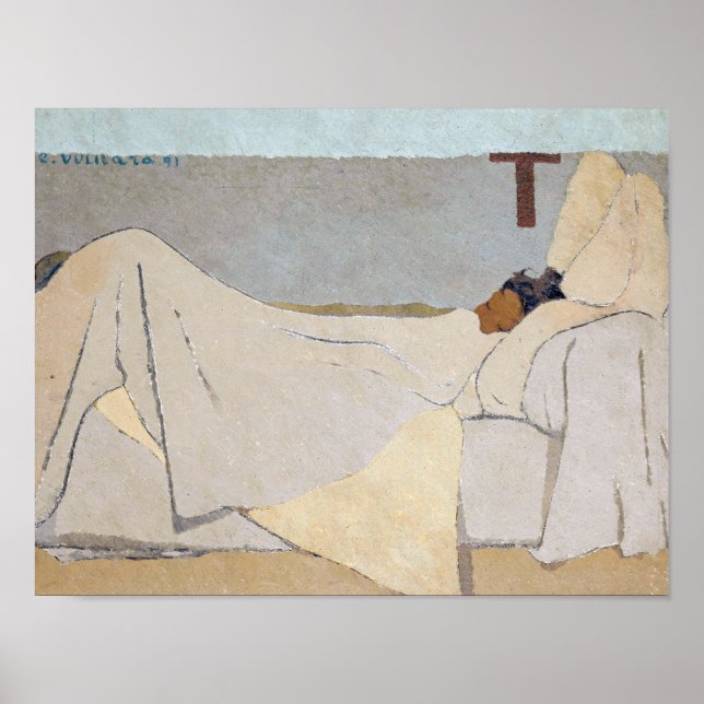 Affiche Dans le lit | Edouard Vuillard | (Devant)