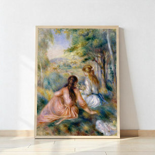 Affiche Dans le pré, Pierre-Auguste Renoir
