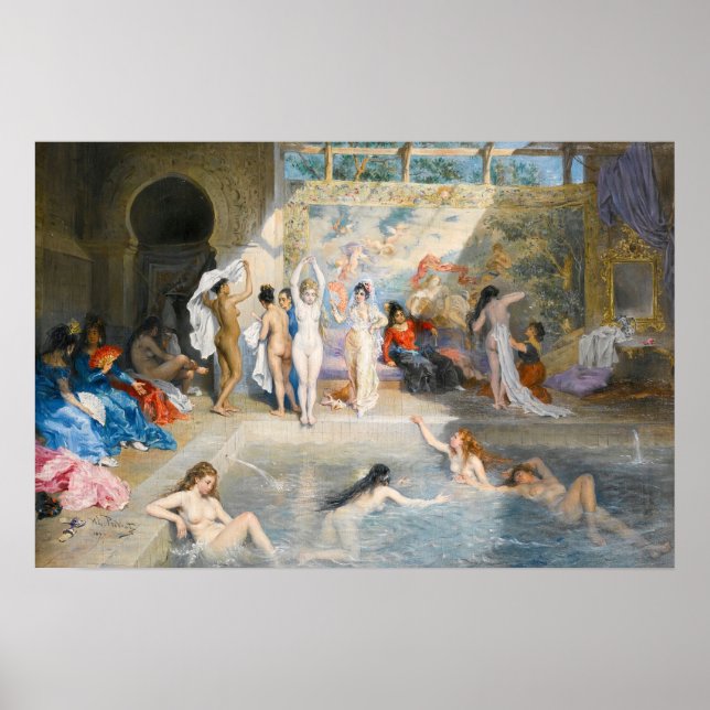 Affiche Dans les Bains | A. L. Prévost (Devant)