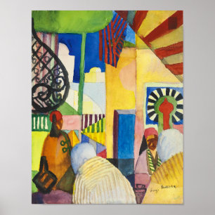 Affiche Dans les bazars   Auguste Macke  