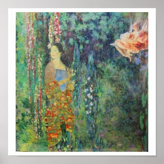 Affiche Dans les jardins suspendus de Monet - art de colla