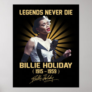Affiche Dans Les Souvenirs De Billie Holiday Music Legend
