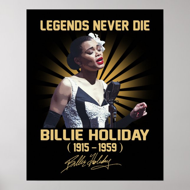 Affiche Dans Les Souvenirs De Billie Holiday Music Legend (Devant)