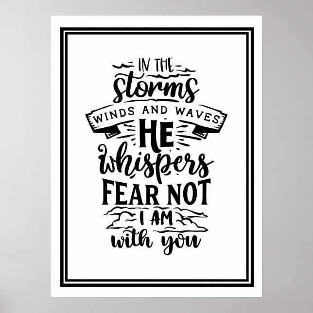 Affiche Dans les tempêtes Vents et Vagues (Devant)