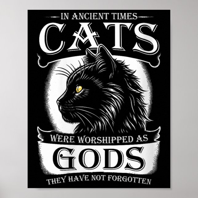 Affiche Dans Les Temps Anciens, Les Chats Étaient adorés C (Devant)