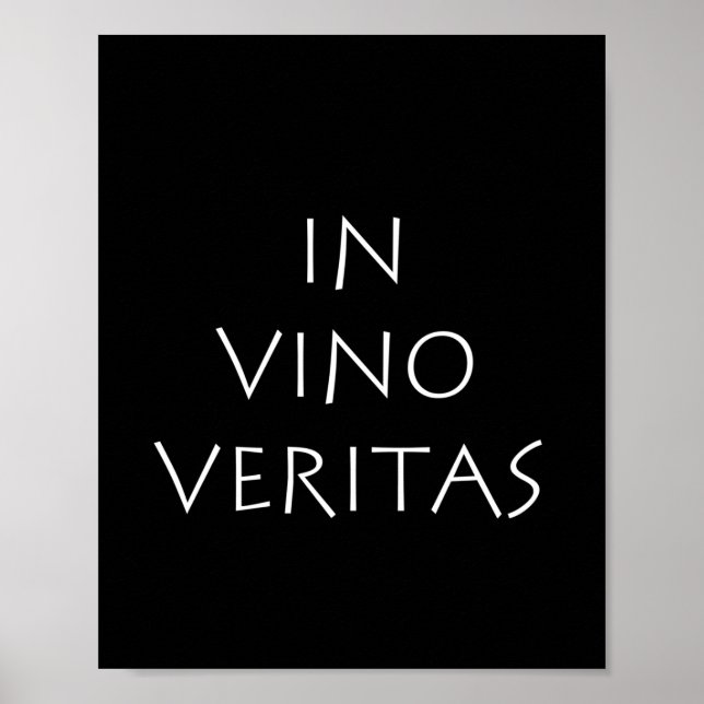 Affiche Dans les veritas vino (Devant)