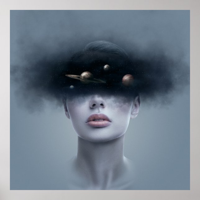 Affiche Dans l'espace. (Devant)