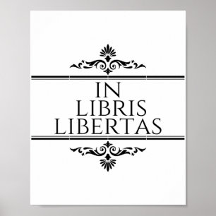 Affiche Dans Libris Libertas - Dans les livres Libertés