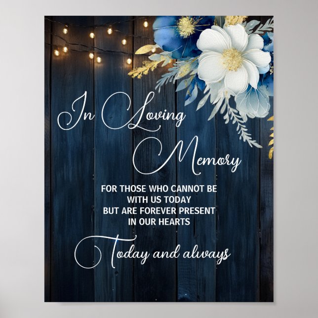 Affiche Dans Love Memory String Lumière Floral Memorial (Devant)