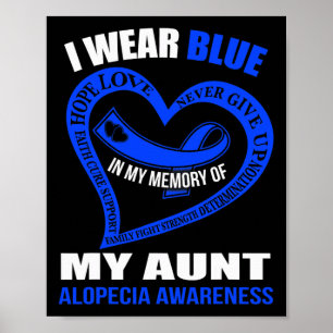 Affiche Dans ma mémoire de ma tante ALOPECIA SENSIBILISATI