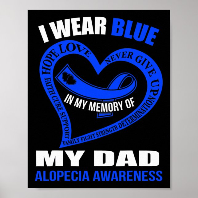 Affiche Dans ma mémoire de mon père ALOPECIA AWARENESS (Devant)