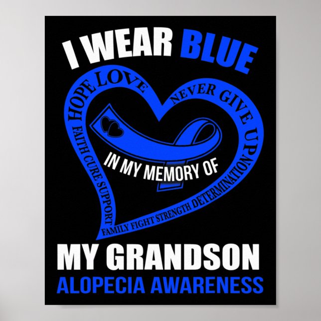 Affiche Dans ma mémoire de mon petit-fils ALOPECIA AWARENE (Devant)