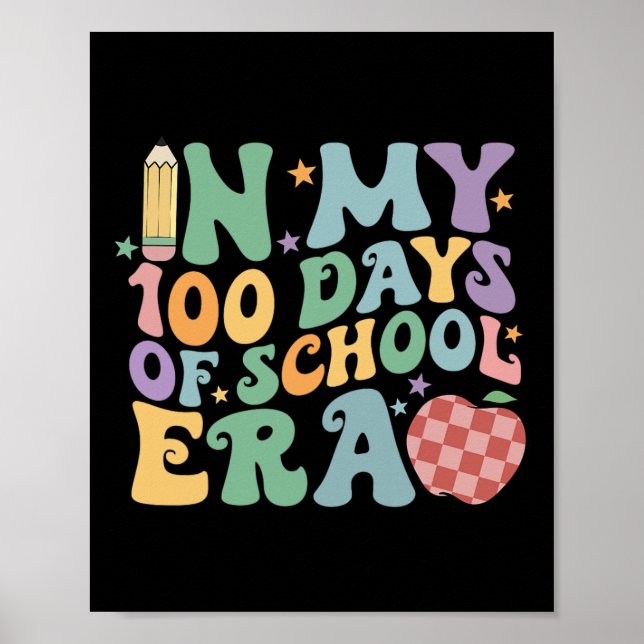 Affiche Dans Mes 100 Jours De L'Ère De L'École 100E Jour D (Devant)