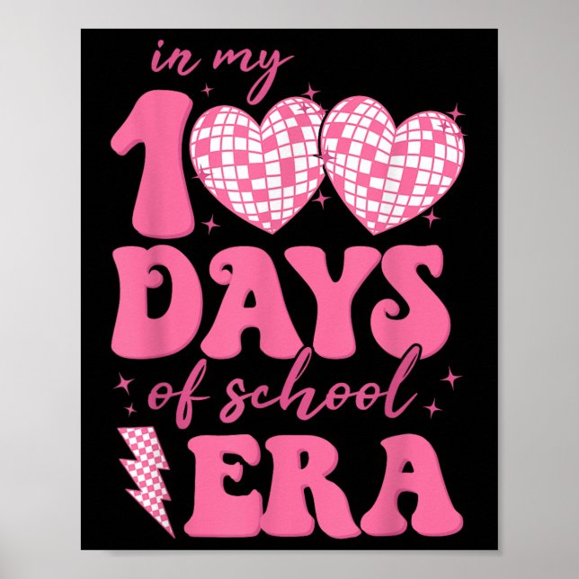 Affiche Dans Mes 100 Jours De L'Ère De L'École 100E Jour E (Devant)