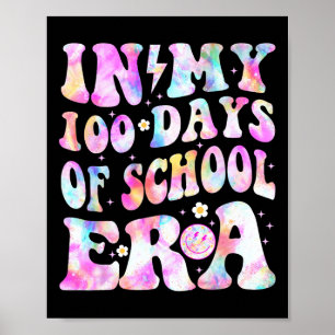 Affiche Dans Mes 100 Jours De L'Ère Scolaire Rétro Sourire