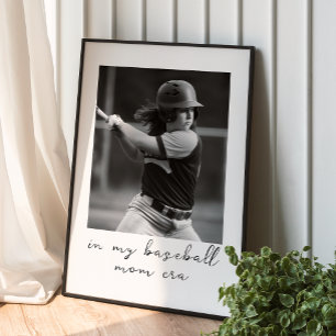 Affiche Dans Mon Baseball Maman Era Photo Personnalisée