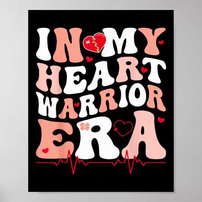 Affiche Dans Mon Coeur Guerrier Époque Chd Coeur Maladie D (Devant)