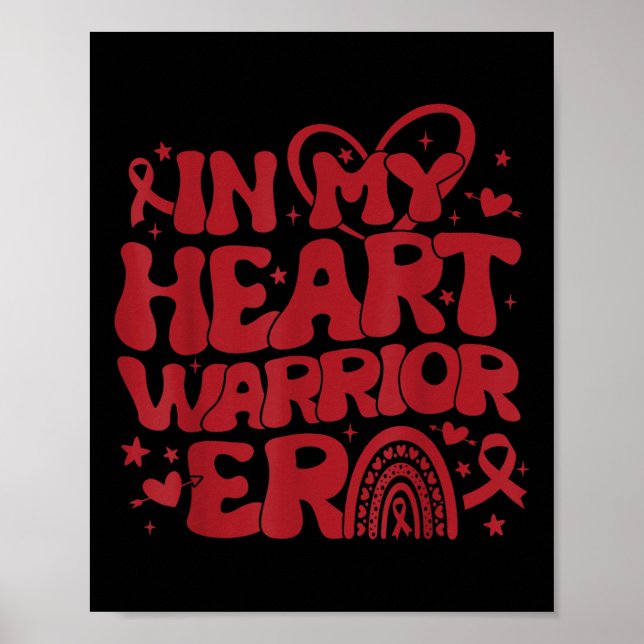 Affiche Dans Mon Coeur Guerrier Époque Maladie cardiaque S (Devant)