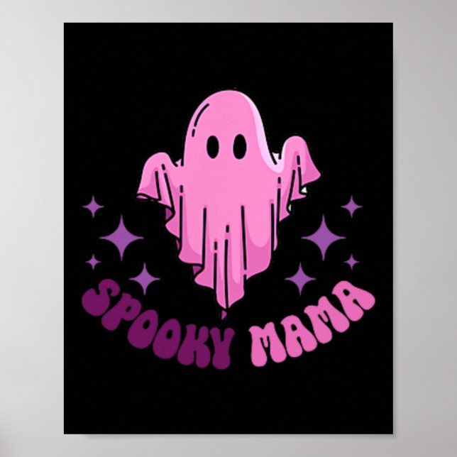 Affiche Dans Mon Costume D'Halloween De L'Époque De Mama É (Devant)