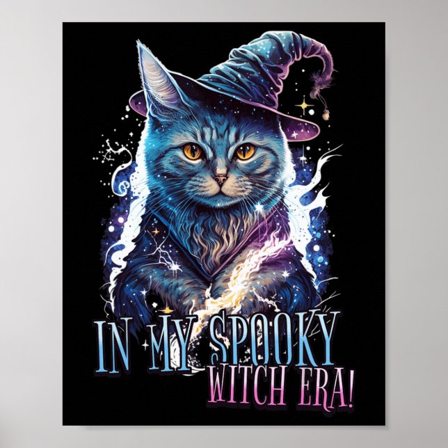 Affiche Dans Mon Éffrayant Costume Chat Halloween Era 2023 (Devant)
