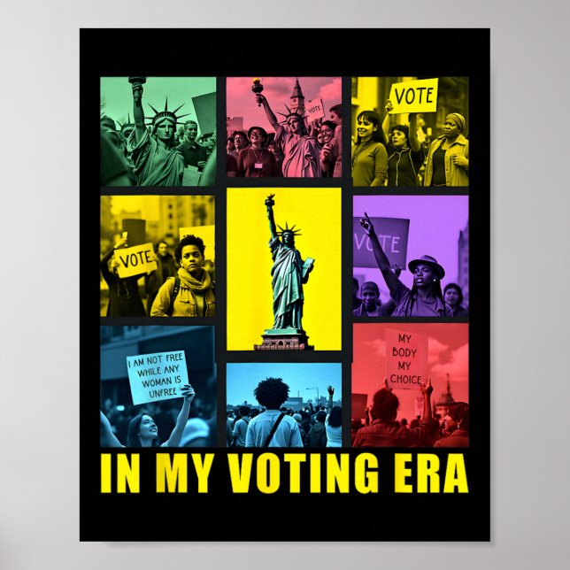 Affiche Dans Mon Époque De Vote Harris Wheimer 2024 (Devant)