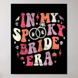 Affiche Dans Mon Époque Éffrayante De Mariée Halloween Mar
