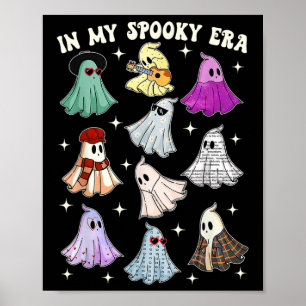 Affiche Dans Mon Époque Éffrayante Fantôme Super Halloween