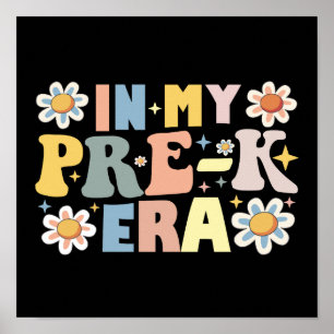 Affiche Dans Mon Époque Pré-K Retour À L'École Étudiante E