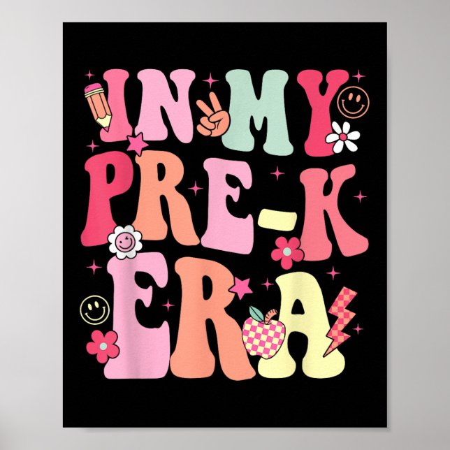 Affiche Dans Mon Époque Prék Mignonne Enseignant Kid Retou (Devant)