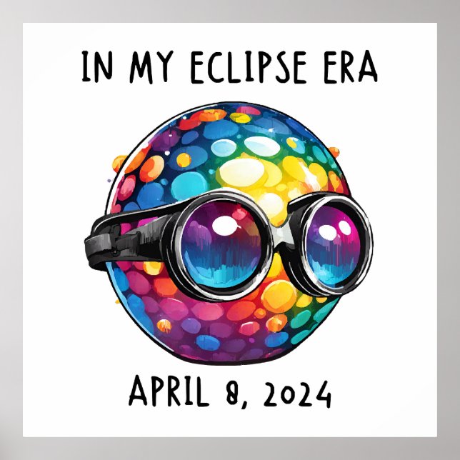Affiche Dans mon ère d'éclipse solaire 2024 (Devant)