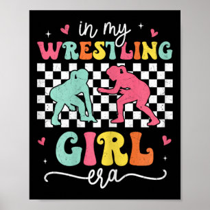 Affiche Dans Mon Ere Fille Lutte Super Retro Fier Lutte