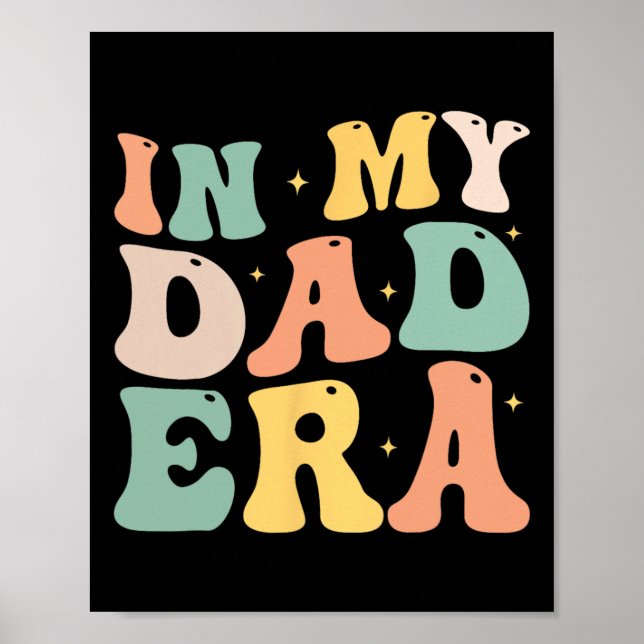 Affiche Dans Mon Père Era Lover Super Retro Daddy Fête des (Devant)
