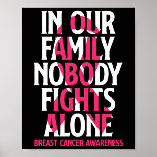 Affiche Dans Notre Famille, Personne ne combat seul - Canc