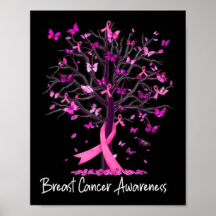 Affiche Dans October We Wear Pink Ribbon Tree Breast Cance