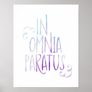 Affiche Dans Omnia Paratus