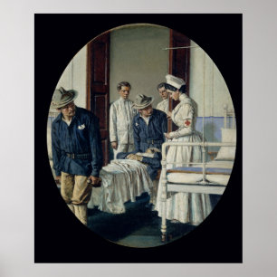 Affiche Dans un hôpital militaire