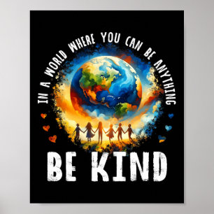 Affiche Dans Un Monde Être Des Enfants La Terre Anti L'Uni