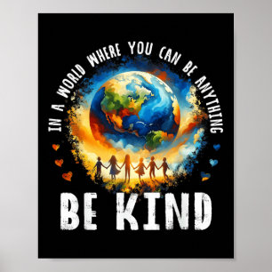 Affiche Dans Un Monde Être Des Enfants La Terre Anti L'Uni