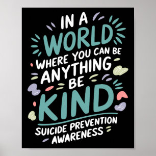 Affiche Dans Un Monde Soyez Sérieux Soutien À La Préventio