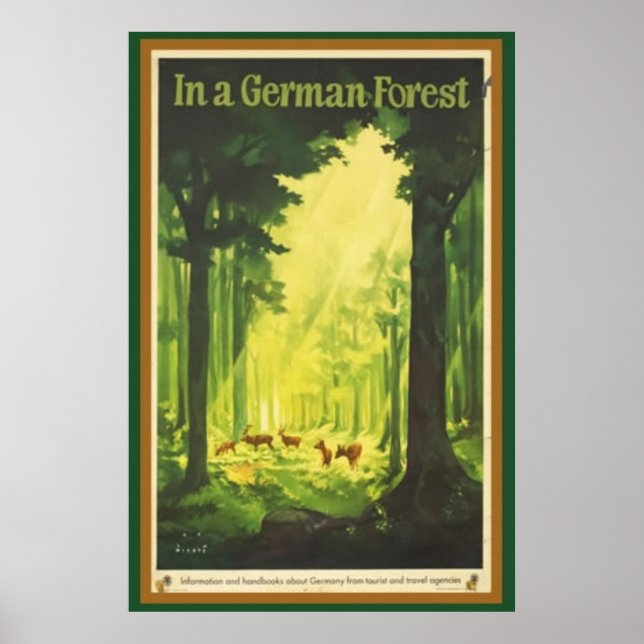 Affiche Dans une forêt allemande (Devant)