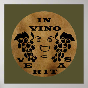 Affiche dans vino veritas
