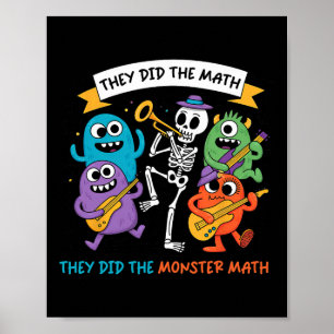 Affiche Dansant Des Squelettes Ils Ont Fait Le Mathe Ils O