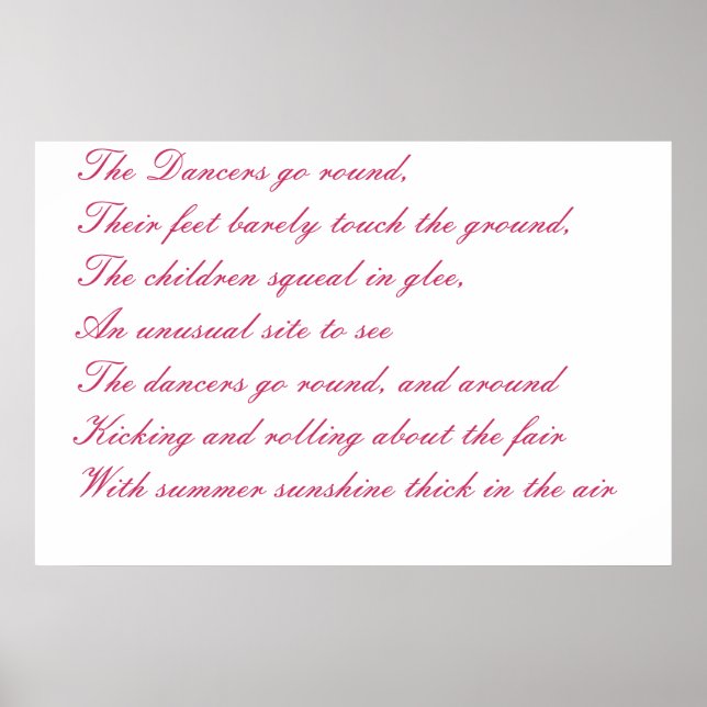 Affiche danse (Devant)