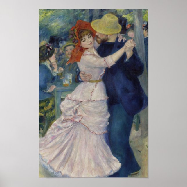 Affiche Danse à Bougival par Renoir (Devant)